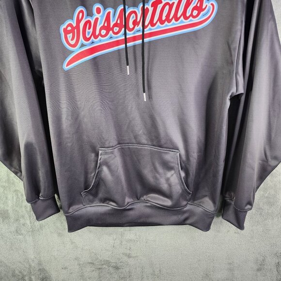 Mens Gray OSA Athletics Scissortails Pullover Sweatshirt Hoodie Long Sleeve L - Picture 3 of 13